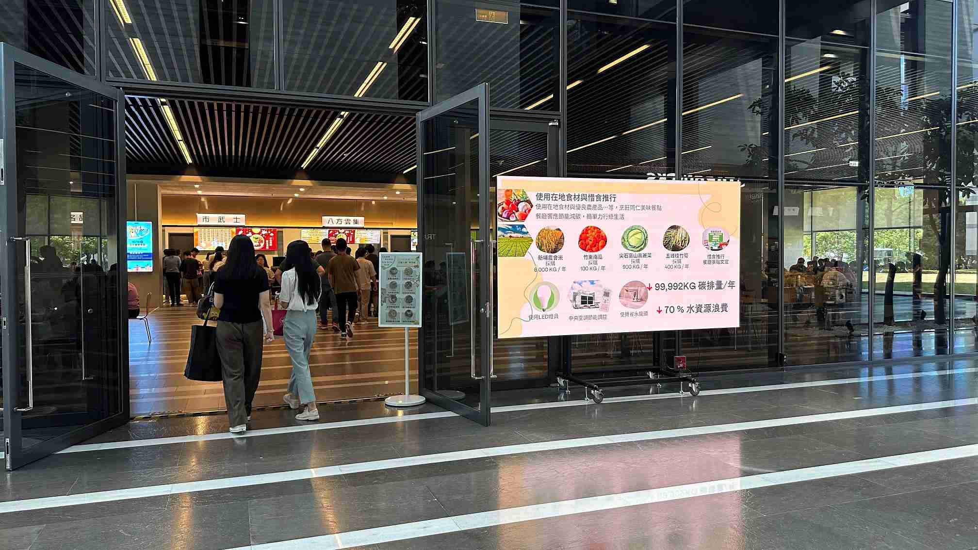  糖果派对从日常办公环境出发，，，于总部大楼员工餐厅推广低碳饮食、、、发起减碳挑战等，，由内而外引导员工反思及改变个人日常行为，，，，将公司转型成推动永续发展的重要场域