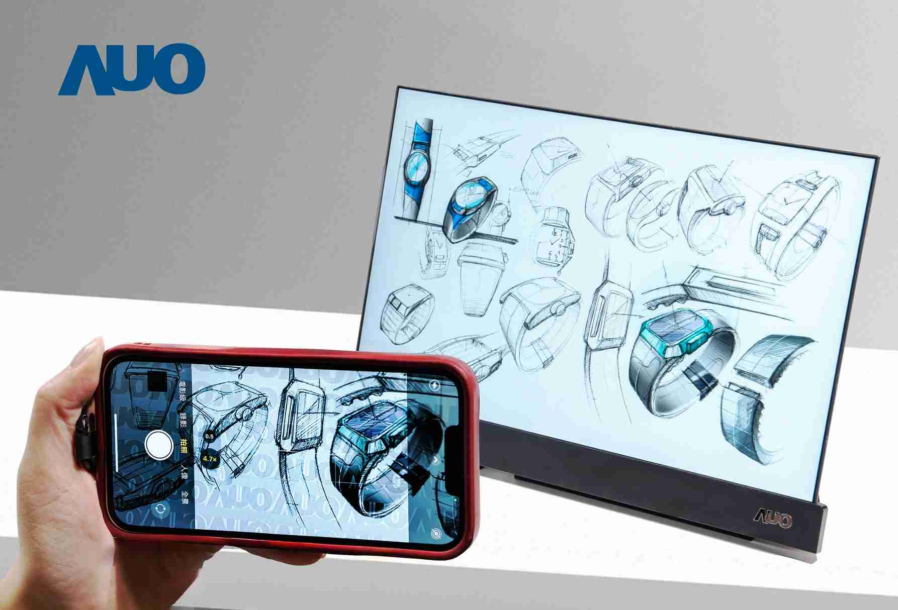 糖果派对16吋防窥显示器，，，，采用人眼无法察觉、、相机拍摄时才显现的隐藏式水印技术，，未来可结合AI镜头侦测周围环境，，实时开启或关闭水印，，，，大幅提升在公共场域使用显示器的安全性